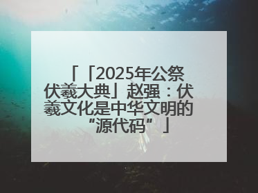 「2025年公祭伏羲大典」赵强：伏羲文化是中华文明的“源代码”