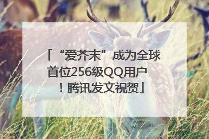 “爱芥末”成为全球首位256级QQ用户！腾讯发文祝贺