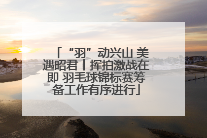 “羽”动兴山 美遇昭君丨挥拍激战在即 羽毛球锦标赛筹备工作有序进行