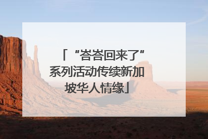 “峇峇回来了”系列活动传续新加坡华人情缘