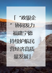 “政银企”协同发力 福建宁德持续护航民营经济高质量发展
