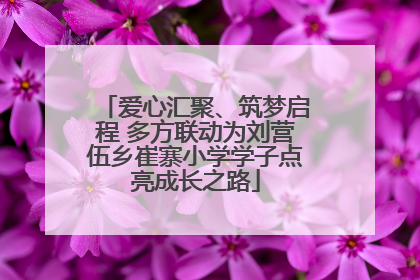 爱心汇聚、筑梦启程 多方联动为刘营伍乡崔寨小学学子点亮成长之路