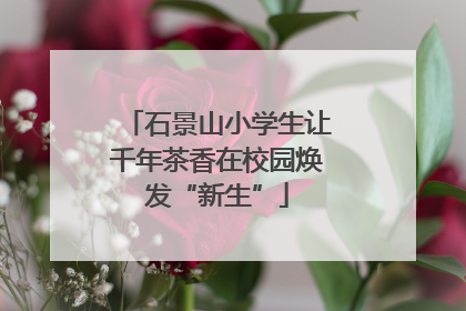 石景山小学生让千年茶香在校园焕发“新生”