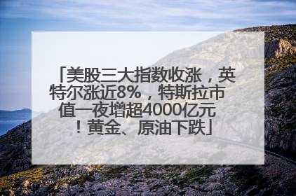 美股三大指数收涨，英特尔涨近8%，特斯拉市值一夜增超4000亿元！黄金、原油下跌