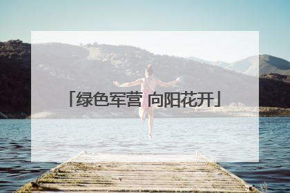 绿色军营 向阳花开