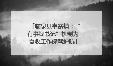 临泉县韦寨镇:“有事找书记”机制为夏收工作保驾护航