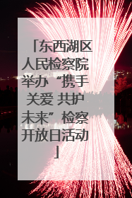 东西湖区人民检察院举办“携手关爱 共护未来”检察开放日活动