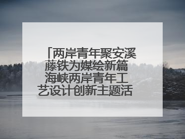 两岸青年聚安溪 藤铁为媒绘新篇 海峡两岸青年工艺设计创新主题活动开幕
