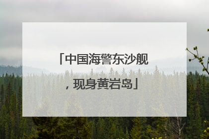 中国海警东沙舰，现身黄岩岛