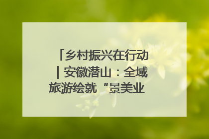 乡村振兴在行动｜安徽潜山：全域旅游绘就“景美业兴民富”新画卷