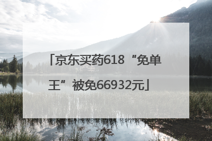 京东买药618“免单王”被免66932元