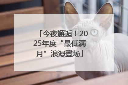 今夜邂逅！2025年度“最低满月”浪漫登场