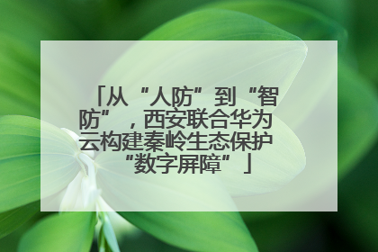 从“人防”到“智防”，西安联合华为云构建秦岭生态保护“数字屏障”