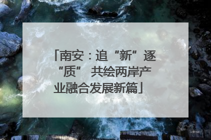 南安：追“新”逐“质” 共绘两岸产业融合发展新篇