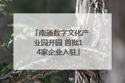 南通数字文化产业园开园 首批14家企业入驻