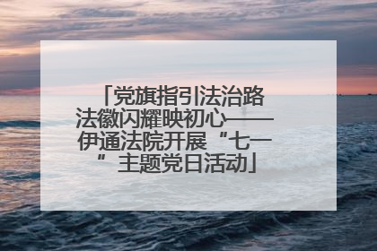 党旗指引法治路 法徽闪耀映初心——伊通法院开展“七一”主题党日活动