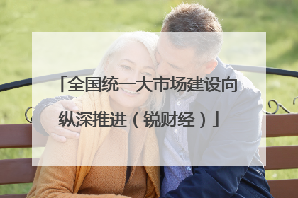 全国统一大市场建设向纵深推进（锐财经）