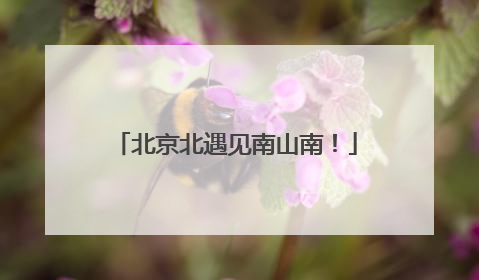 北京北遇见南山南！
