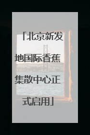 北京新发地国际香蕉集散中心正式启用