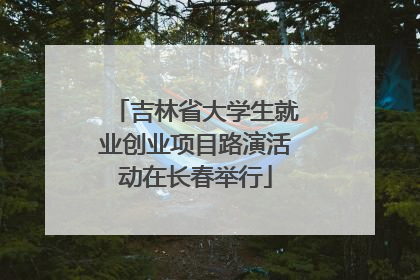 吉林省大学生就业创业项目路演活动在长春举行
