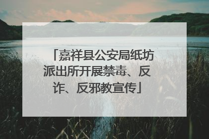 嘉祥县公安局纸坊派出所开展禁毒、反诈、反邪教宣传