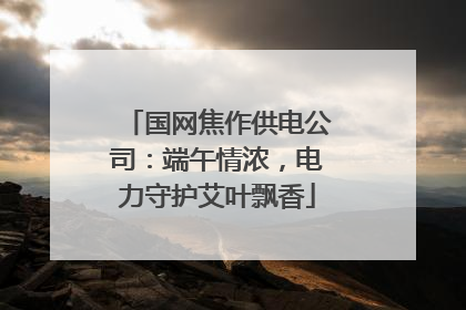 国网焦作供电公司：端午情浓，电力守护艾叶飘香