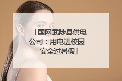 国网武陟县供电公司：用电进校园  安全过暑假