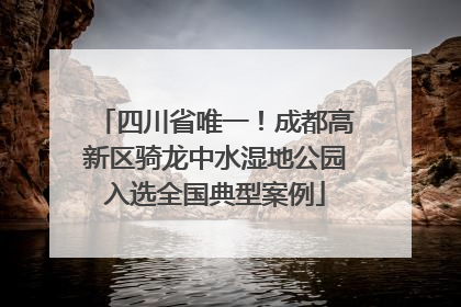 四川省唯一！成都高新区骑龙中水湿地公园入选全国典型案例