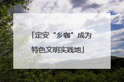 定安“乡咖”成为特色文明实践地