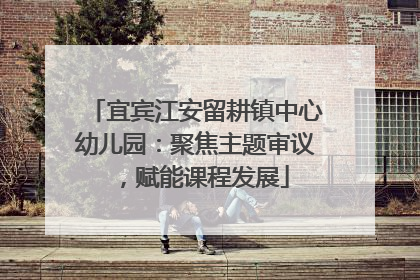 宜宾江安留耕镇中心幼儿园：聚焦主题审议，赋能课程发展