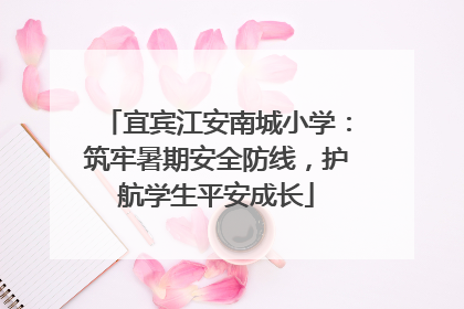 宜宾江安南城小学：筑牢暑期安全防线，护航学生平安成长