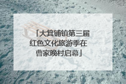 大箕铺镇第三届红色文化旅游季在曹家晚村启幕