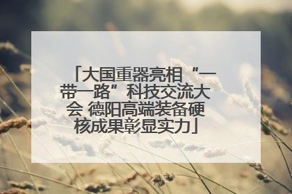 大国重器亮相“一带一路”科技交流大会 德阳高端装备硬核成果彰显实力