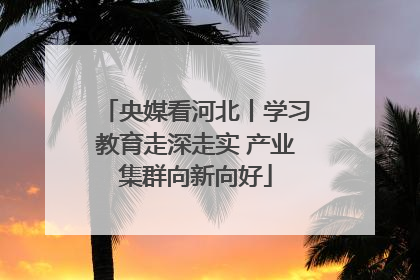 央媒看河北丨学习教育走深走实 产业集群向新向好