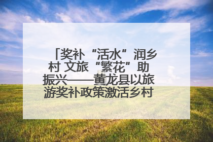 奖补“活水”润乡村 文旅“繁花”助振兴——黄龙县以旅游奖补政策激活乡村振兴新动能
