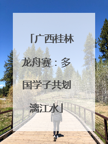 广西桂林龙舟赛：多国学子共划漓江水