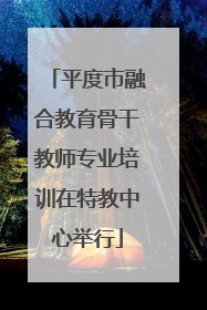 平度市融合教育骨干教师专业培训在特教中心举行