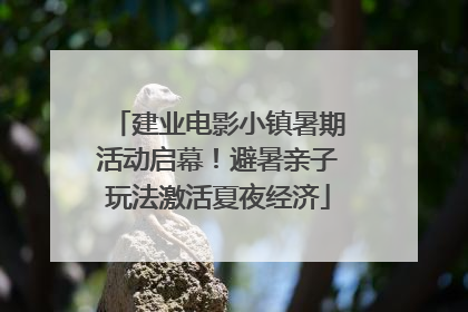 建业电影小镇暑期活动启幕！避暑亲子玩法激活夏夜经济