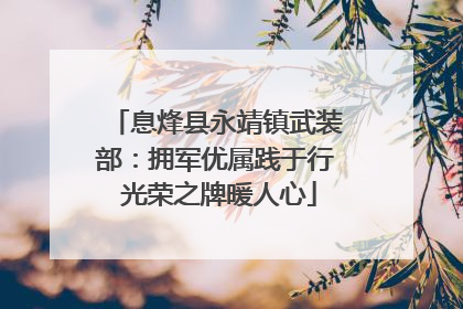 息烽县永靖镇武装部：拥军优属践于行 光荣之牌暖人心