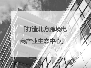 打造北方跨境电商产业生态中心