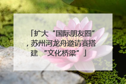 扩大“国际朋友圈”，苏州河龙舟邀请赛搭建 “文化桥梁”