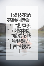 攀枝花馆亮相西博会！“豹局长”带你体验“暖暖花城”独特魅力｜西博视界