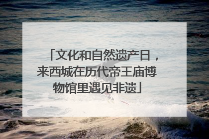 文化和自然遗产日，来西城在历代帝王庙博物馆里遇见非遗