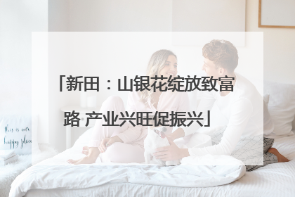 新田：山银花绽放致富路 产业兴旺促振兴