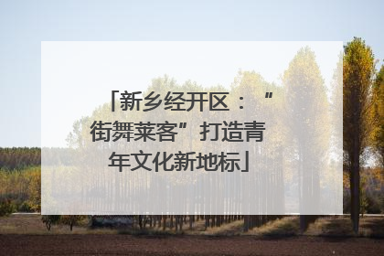 新乡经开区：“街舞莱客”打造青年文化新地标