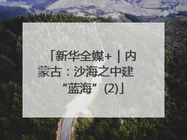 新华全媒+｜内蒙古：沙海之中建“蓝海”(2)