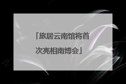 旅居云南馆将首次亮相南博会