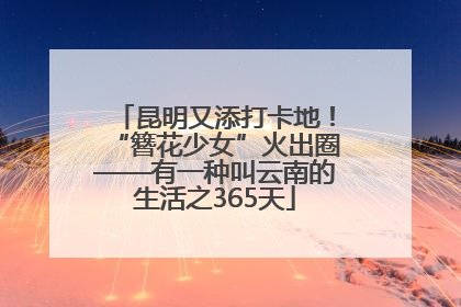 昆明又添打卡地！“簪花少女”火出圈——有一种叫云南的生活之365天