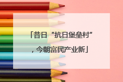 昔日“抗日堡垒村”，今朝富民产业新