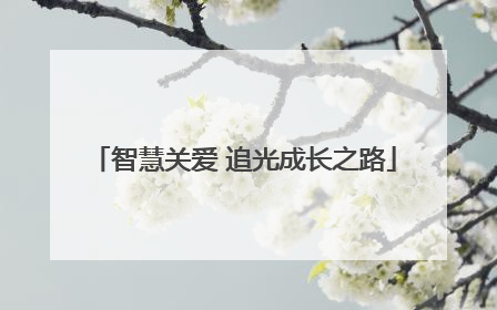 智慧关爱 追光成长之路